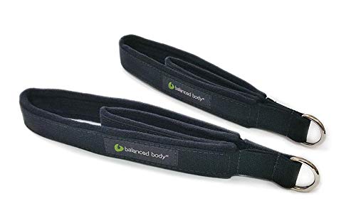 Balanced Body Padded Double Loops, Foot and Hand Straps, Accessories for Pilates Equipment, Workout Equipment for Home Gym or Studio Use, 1 Pair
