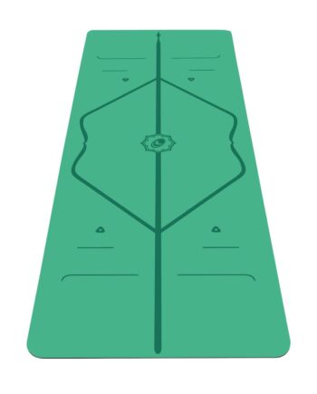 Liforme Original Yoga Mat – Free Yoga Bag Included - Patented Alignment System, Warrior-like Grip, Non-slip, Eco-friendly, sweat-resistant, 4.2mm thick mat for comfort - Green