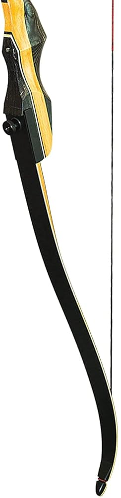 PSE Archery Night Hawk Traditional Takedown Recreational Shooting Recurve Bow, Right, 62"- 50