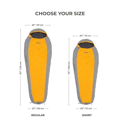 TETON Sports Trailhead, 20 Degree Sleeping Bag; Lightweight, Warm Mummy Sleeping Bag, Camping, Backpacking, Hiking