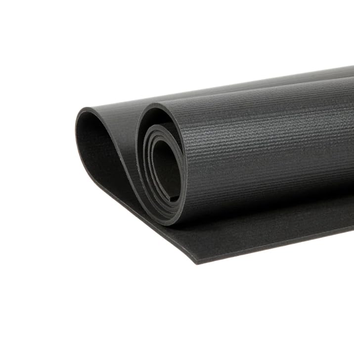 Manduka PRO Squared Yoga And Pilates Mat - Extra Large Premium 6mm Thick Mat, Eco Friendly, Oeko-Tex Certified and Free Of ALL Chemicals, Ultra Dense Cushioning For Support And Stability In Yoga, Pilates, Gym And Any General Fitness - 78 inches, Black, 78" x 78"
