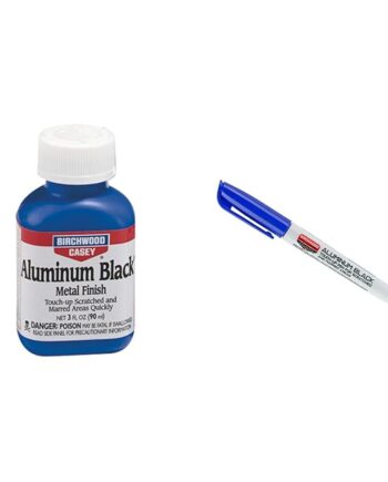 Birchwood Casey Aluminum Black Touch-Up 3 Oz & Fast-Drying Fast-Acting Aluminum Black Metal Finish Touch-Up Pen for Restoring Scratched and Marred Areas