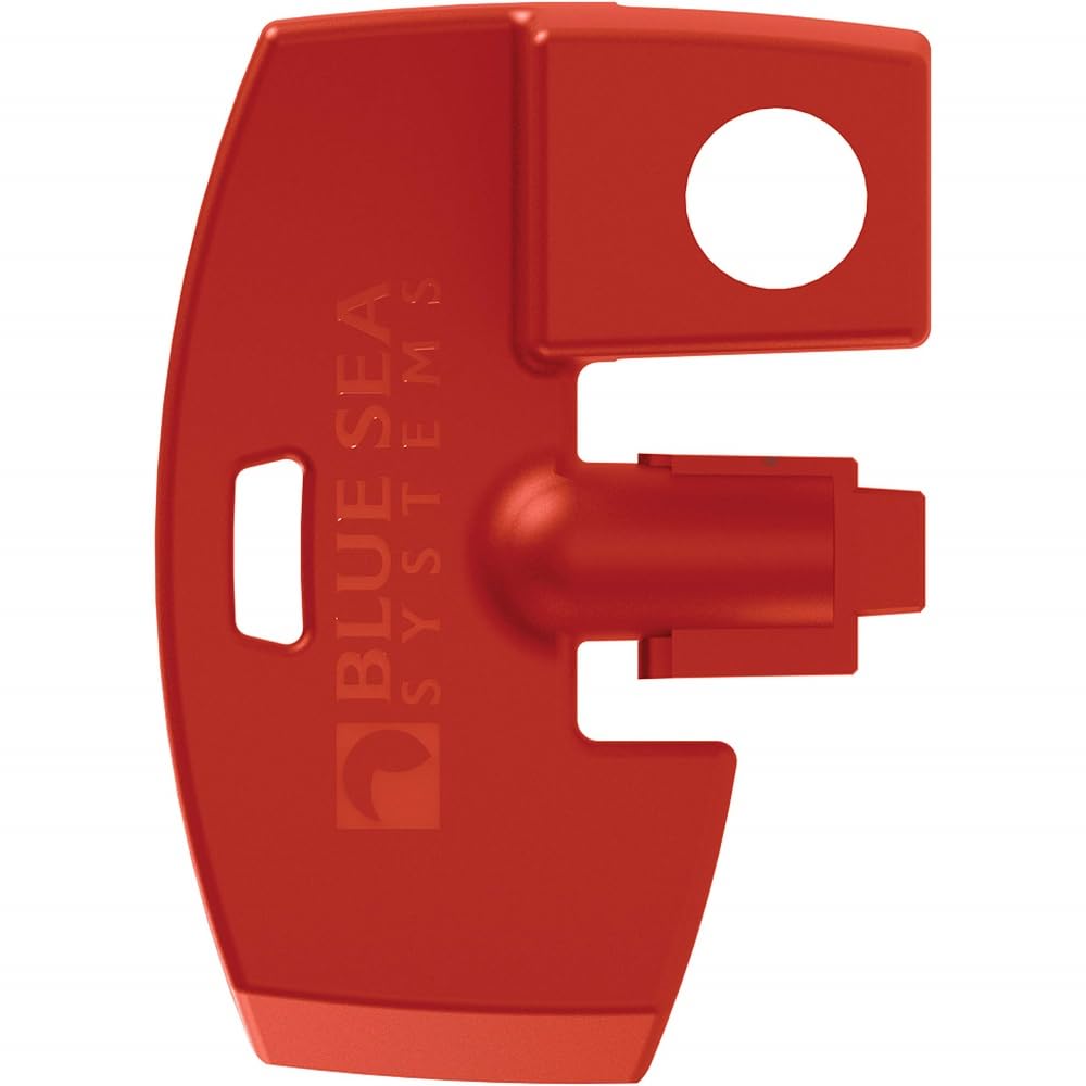 Blue Sea Systems 7903 m-Series Battery Switch Key Lock Replacement for 6004, Red