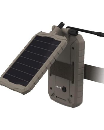 Stealth Cam Durable Sol-Pak Solar Battery Pack, 12V Solar Power Panel, Rechargeable Battery & 10ft Insulated Cable, Compatible with All Wireless/Cellular Trail Cameras - 5000 mAh