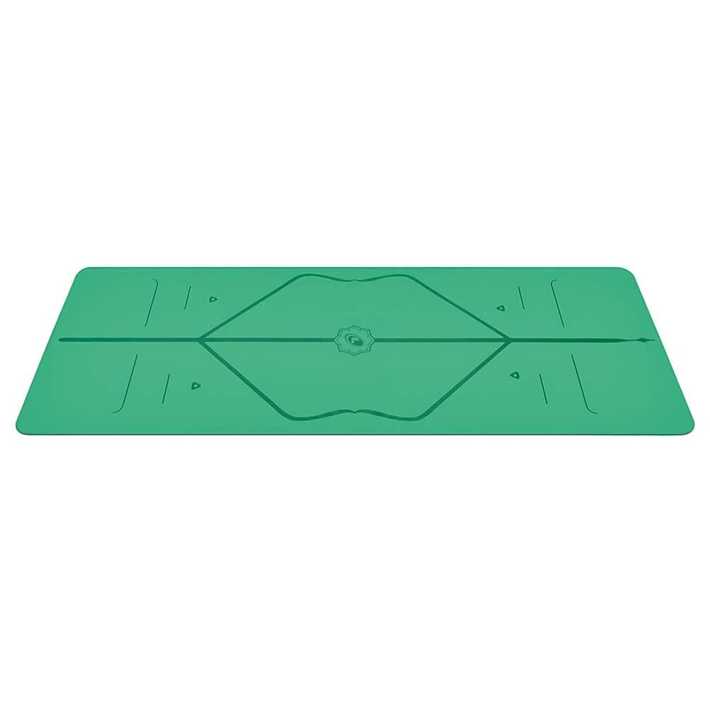 Liforme Original Yoga Mat – Free Yoga Bag Included - Patented Alignment System, Warrior-like Grip, Non-slip, Eco-friendly, sweat-resistant, 4.2mm thick mat for comfort - Green