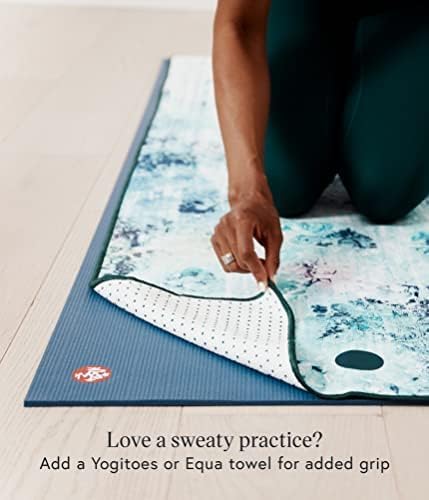 Manduka PRO Long Yoga Mat 85" - 6mm Lifetime Durability Hygienic Construction Premium Studio Quality Teacher Approved Extra Long 85 x 26 inches Midnight
