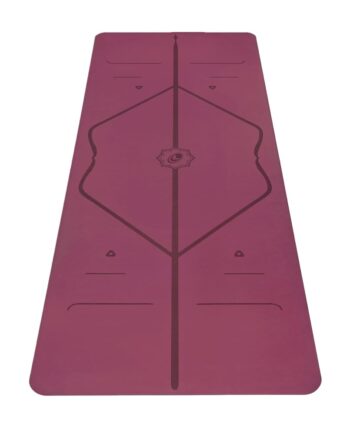 Liforme Original Yoga Mat – Free Yoga Bag Included - Patented Alignment System, Warrior-like Grip, Non-slip, Eco-friendly, sweat-resistant, long, wide, 4.2mm thick mat for comfort