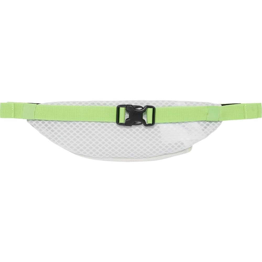 ASICS Unisex WAIST POUCH Men's RUNNING Accessories, OS, GLACIER GREY/ELECTRIC LIME