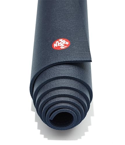 Manduka PRO Long Yoga Mat 85" - 6mm Lifetime Durability Hygienic Construction Premium Studio Quality Teacher Approved Extra Long 85 x 26 inches Midnight