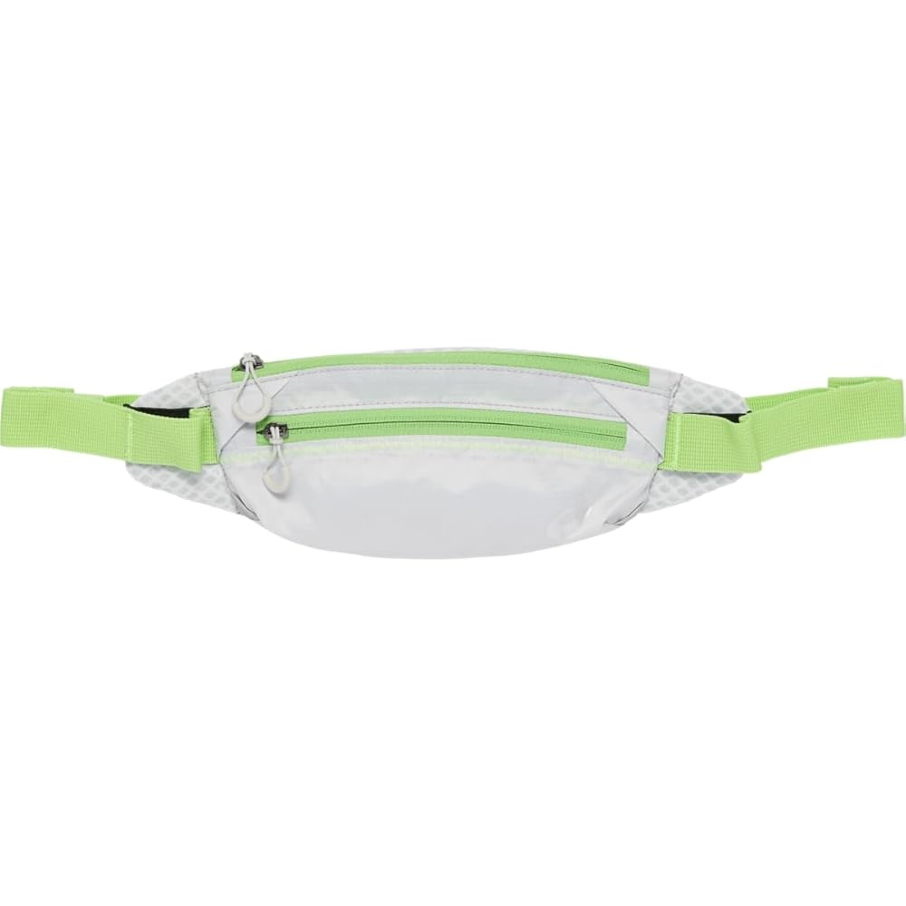 ASICS Unisex WAIST POUCH LIGHT RUNNING Accessories, OS, GLACIER GREY/ELECTRIC LIME