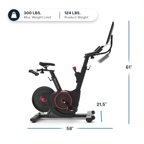 Echelon Smart Connect Fitness Bike, 30-Day Free Echelon Membership, Easy Storage, Small Spaces, Cushioned Seat, Solid, HIIT, Top Instructors, 32 Resistance Levels, Bluetooth, EX5S-22