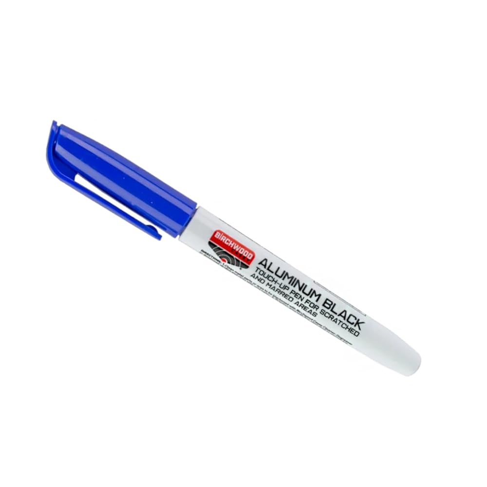 Birchwood Casey Aluminum Black Touch-Up 3 Oz & Fast-Drying Fast-Acting Aluminum Black Metal Finish Touch-Up Pen for Restoring Scratched and Marred Areas