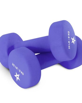 Yes4All Neoprene Coated Dumbbell Hand Weight Sets of 2 - Multiple Weight Options with 15 Colors, Anti-roll, Anti-Slip, Hexagon Shape