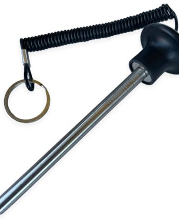 TreadLife Fitness Universal Weight Stack Pin for Commercial Gym or Home Gym | Heavy Duty Magnetic 3/8" Diameter Extra Long 5.5" Pin Insert | Health Club Grade Steel | Black