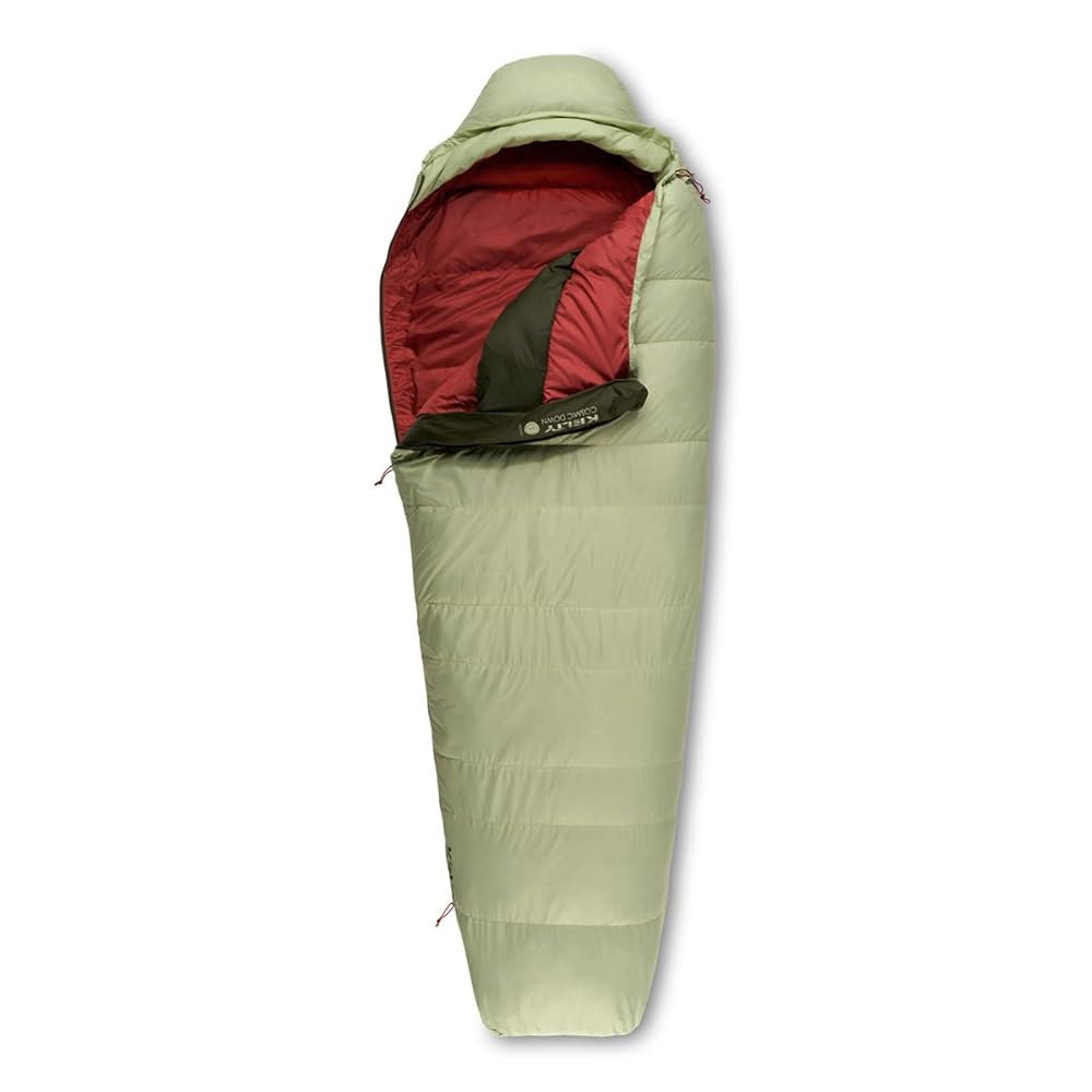 Kelty Cosmic 20 Down Mummy Sleeping Bag for Backpacking, Campers, 550 Fill Power, Recycled Fabrics with PFAS-Free DWR, Designed in Sunny Colorado, USA, 2024 Model (Womens)