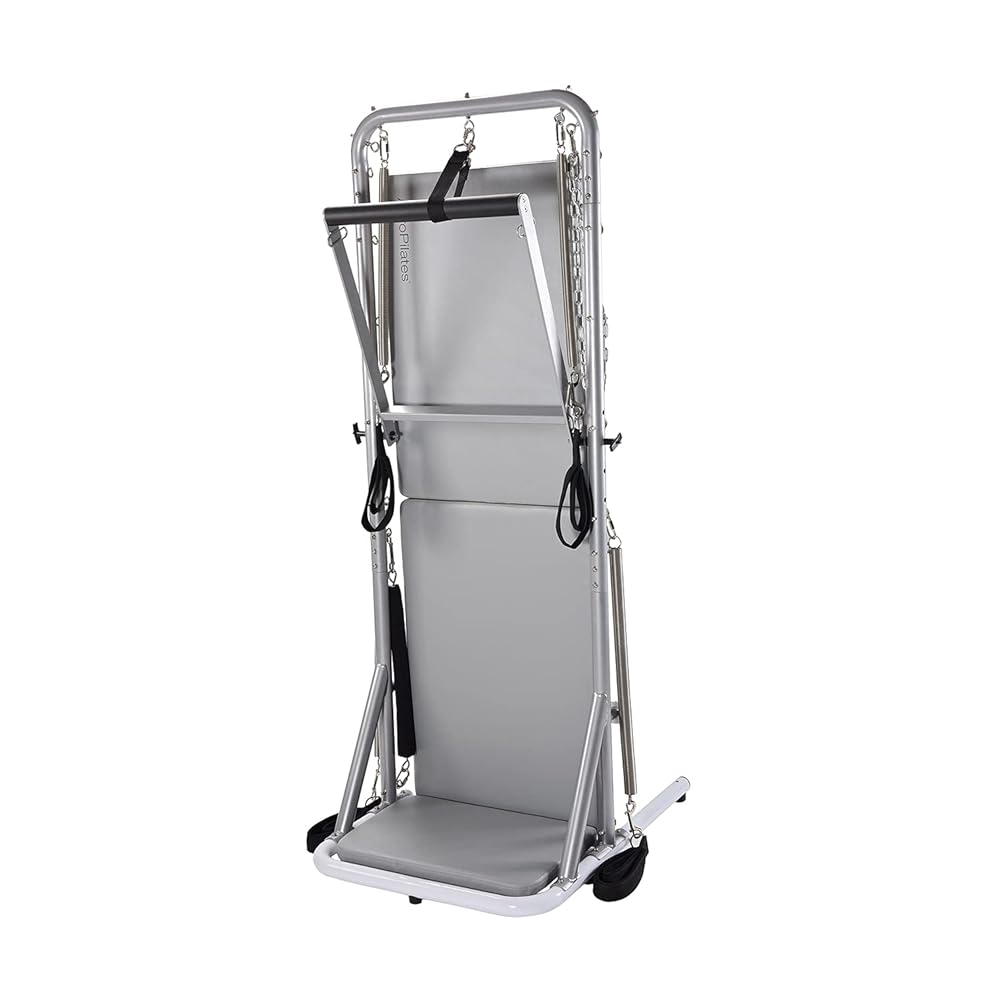 AeroPilates Precision Cadillac Studio Tower Strength and Toning System Equipment Station for Pilates and Workouts, Gray