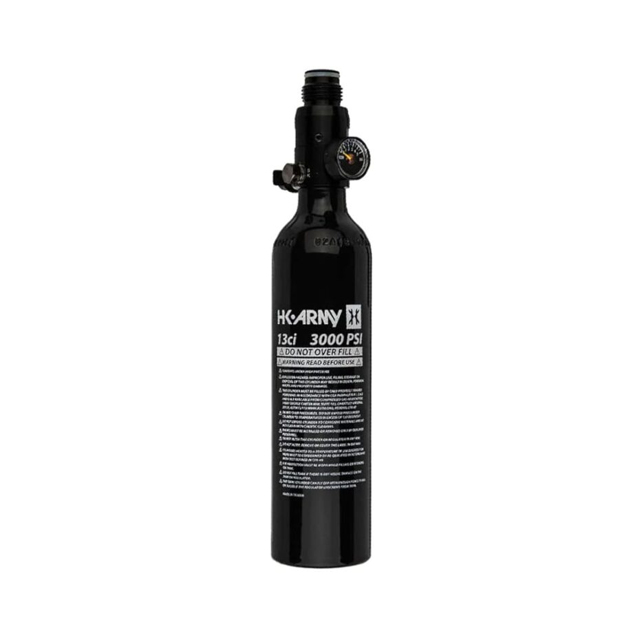 HK Army 13ci/3000psi Compressed Air HPA Paintball Tank Air System w/Regulator - Black