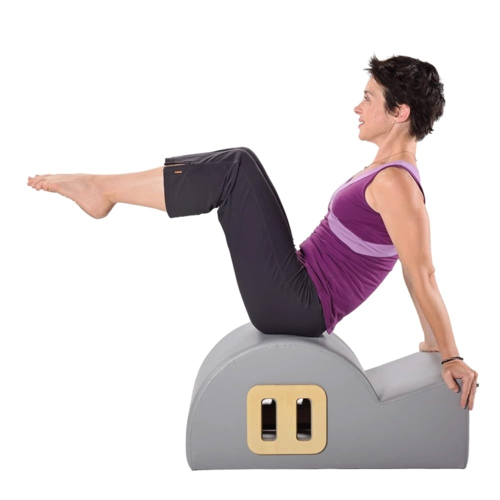 AeroPilates Precision Series Posture Corrector Barrel - Pilates Strength Workout Machine for Home Gym - Home Pilates Back Stretcher - Up to 300 lbs Weight Capacity