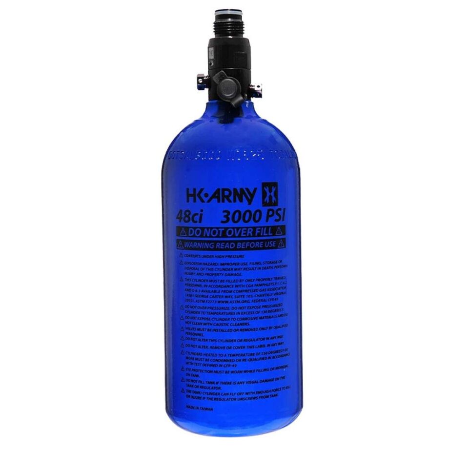 HK Army 48/3000 Aluminum Compressed Air HPA Paintball Tank - Blue
