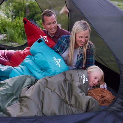 Teton Celsius Regular 20F Degree Sleeping Bag - All-Weather Sleeping Bag for Adults and Kids - Camping Made Easy and Warm. Compression Sack Included