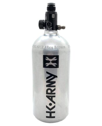 HK Army 48ci/3000psi Aluminum Compressed Air HPA Tank - Refillable High Pressure System for Paintball & Airsoft Gear - Gunmetal