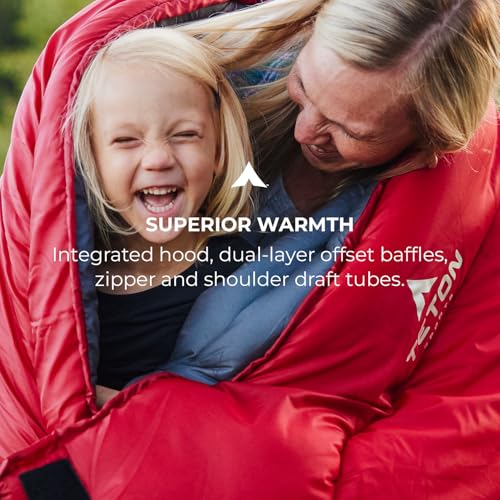 Teton Celsius Regular 20F Degree Sleeping Bag - All-Weather Sleeping Bag for Adults and Kids - Camping Made Easy and Warm. Compression Sack Included
