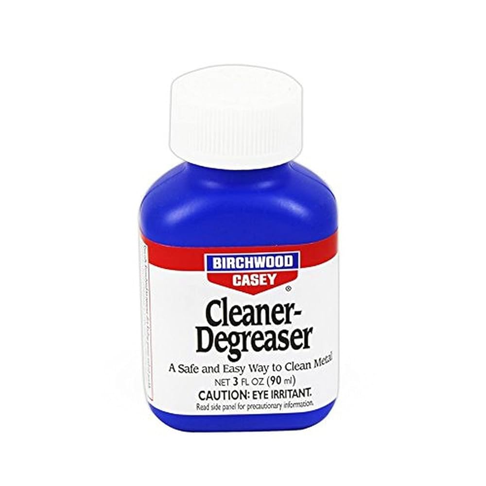 Birchwood Casey Aluminum Black Touch-Up 3 Oz & Fast-Acting Easy-to-Use Cleaner-Degreaser for Gun Cleaning and Maintenance, 3 OZ (90ml)