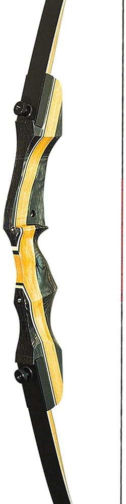 PSE Archery Night Hawk Traditional Takedown Recreational Shooting Recurve Bow, Right, 62"- 50