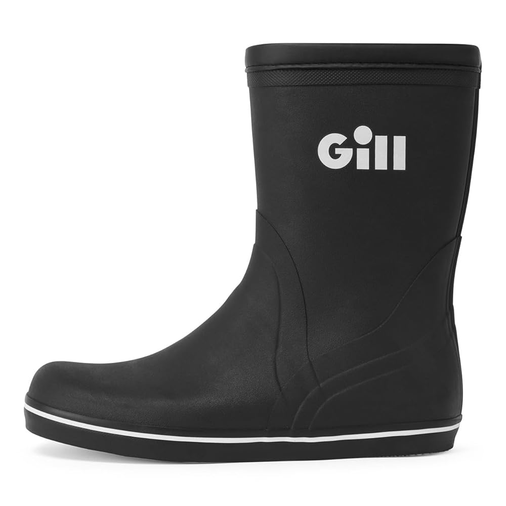 Gill Short Cruising Boot - Non-Slip 100% Rubber - Sailing Boating Yachting