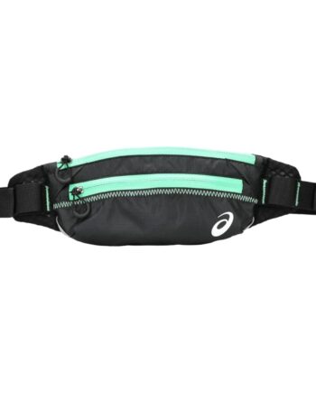 ASICS Unisex WAIST POUCH LIGHT RUNNING Bag, OS, PERFORMANCE BLACK/NEW LEAF