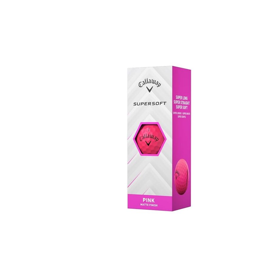 Callaway Golf Supersoft Golf Balls (2025, Pink)