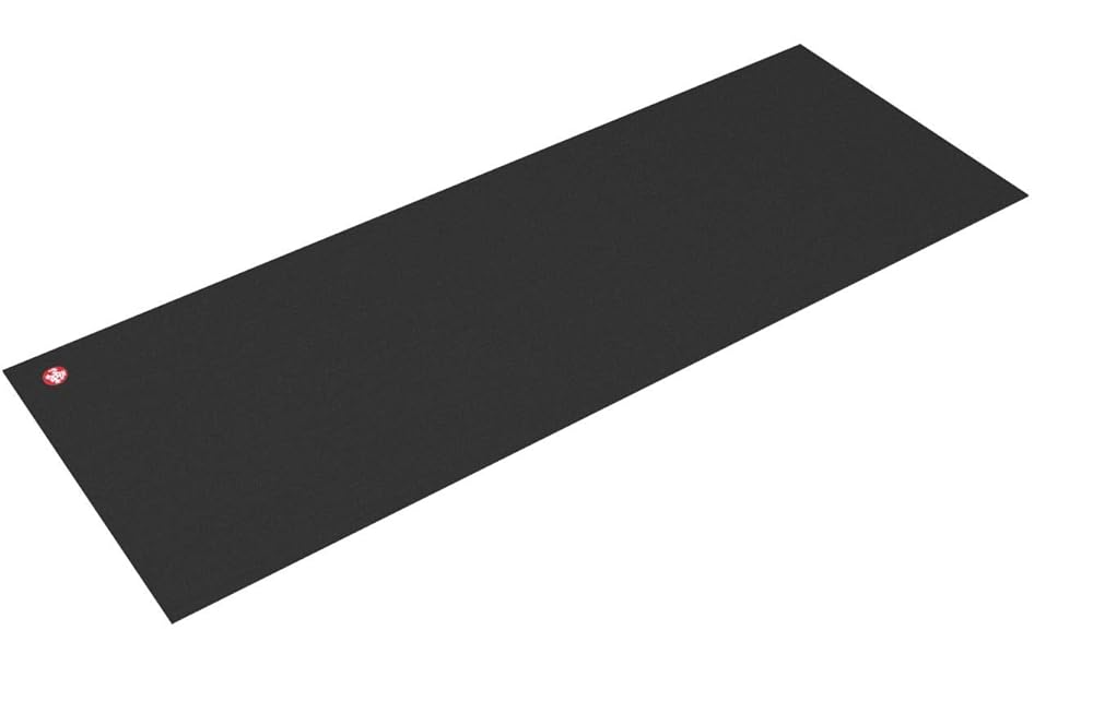 Manduka PRO Yoga Mat - For Women and Men, Non Slip, Cushion for Joint Support and Stability, Thick 6mm, 71 Inch (180cm), Black