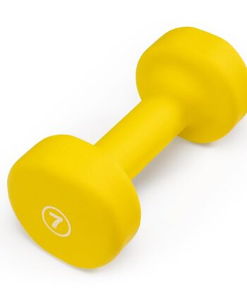Marcy Neoprene Dumbbell, Single Piece, 7-lb, Canary Yellow