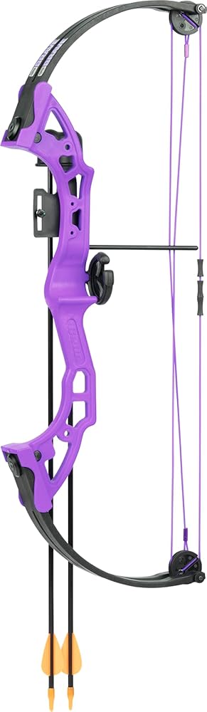 Bear Archery Brave Bow Set for Youth, Right Hand, Purple