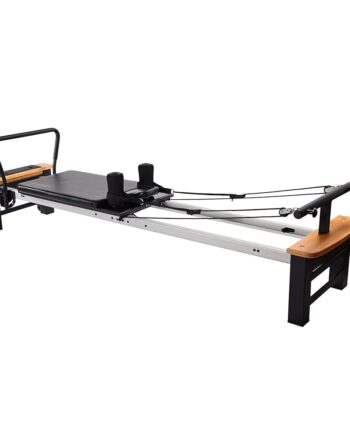 Stamina Whole Body Resistance Padded Pilates Reformer Workout System with 4 Intensity Bands for At Home Workouts, Black