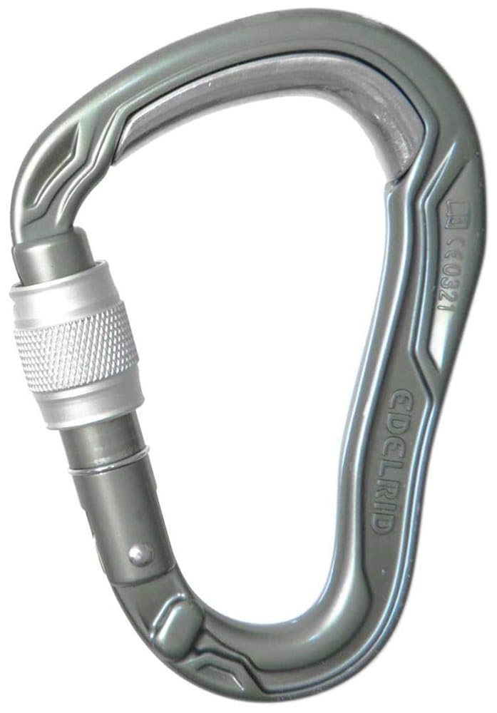 EDELRID HMS Bulletproof Locking Carabiner - Slate Screwgate