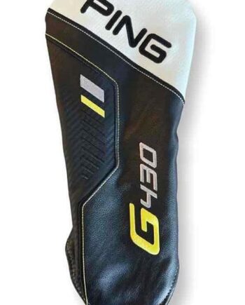 New PING G430 Driver Leather Headcover Black/White
