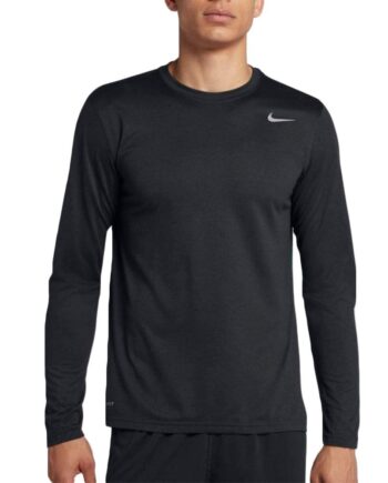 Nike Mens Core Legend 2.0 Long Sleeve Top, Black, Size Medium