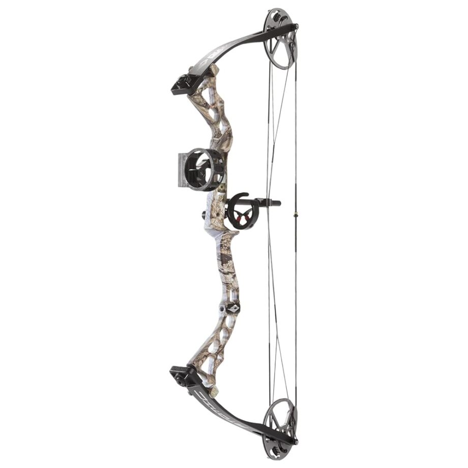 Diamond Archery Youth Atomic Bow - Fully Adjustable Equipped Durable Compound Bow | 6-29 LBS Draw Weight | 12"-24" Draw Length | 191 FPS, Left Hand, Mossy Oak Breakup Country