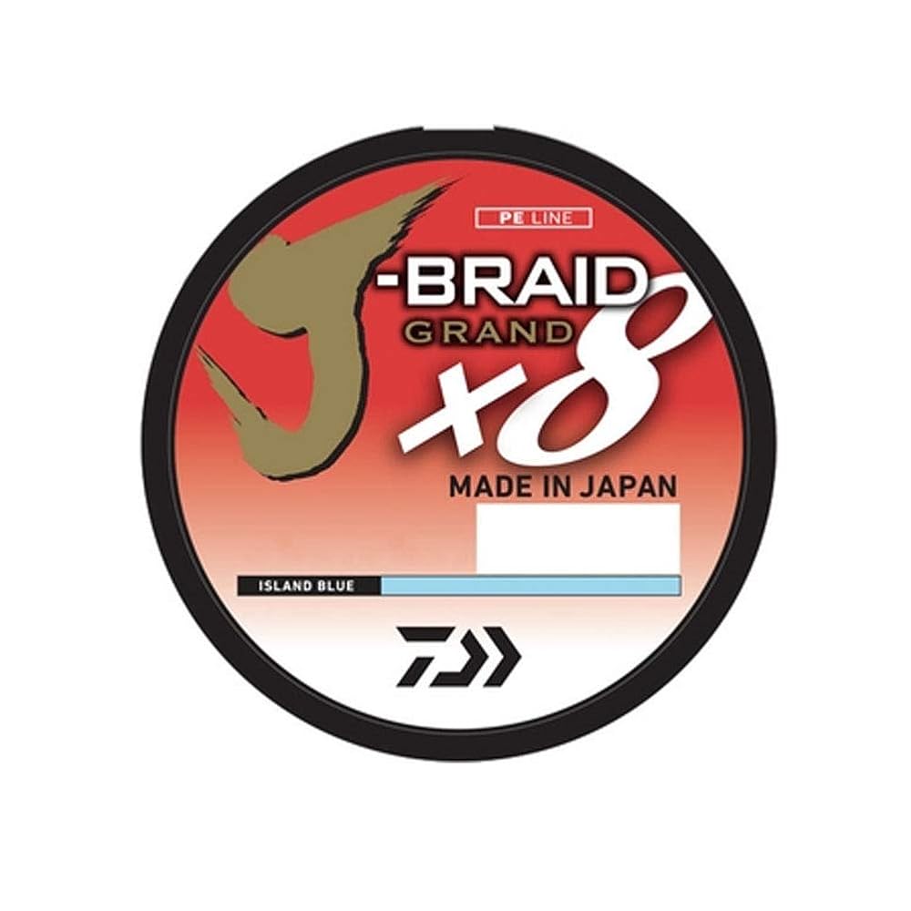 Daiwa J-BRAID GRAND 8X 300YDS FILLER SPOOL ISLAND BLUE