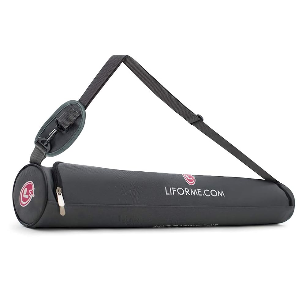 Liforme Travel Yoga mat – Free Yoga Bag, Patented Alignment System, Warrior-Like Grip, Non-Slip, Eco-Friendly and Biodegradable, Ultra-Lightweight and Sweat Resistant, Made with Natural Rubber – Green