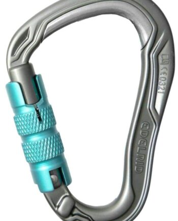 EDELRID HMS Bulletproof Locking Carabiner - Slate Triple Lock