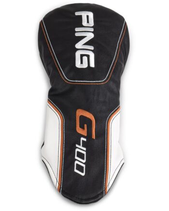 New G400 Driver Black/Orange Leather Headcover