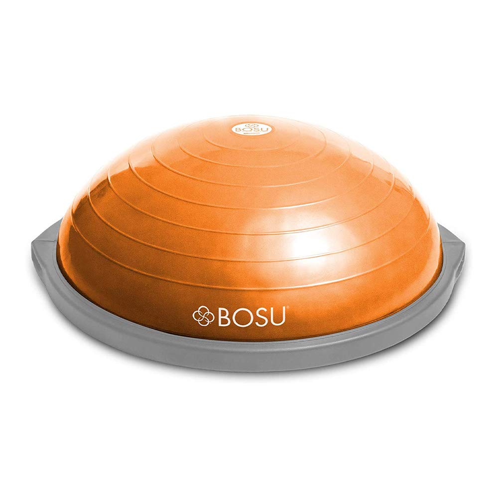 BOSU Balance Trainer, 65cm - Original Orange/Gray (Gymnastics, 300lbs Capacity, Rubber)
