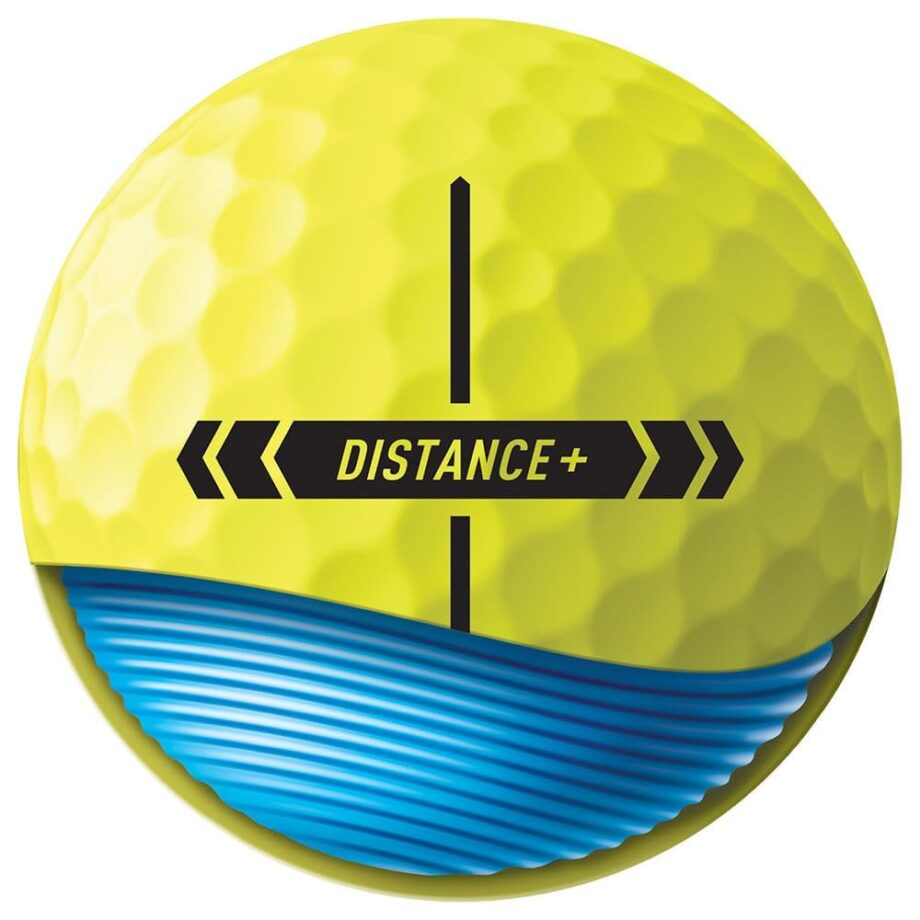 TaylorMade Golf 2025 Distance + Yellow One Dozen