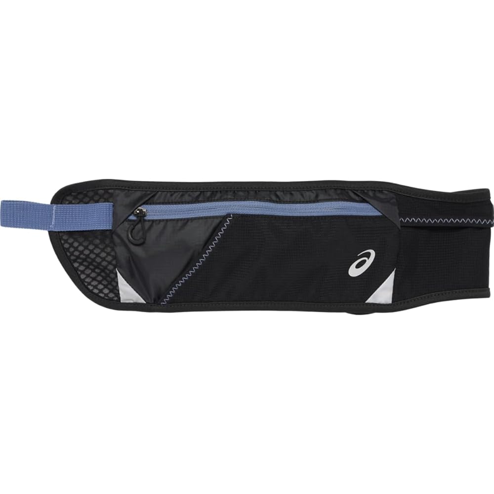 ASICS Unisex WAIST POUCH L Running Accessories, OS, PERFORMANCE BLACK/DENIM BLUE