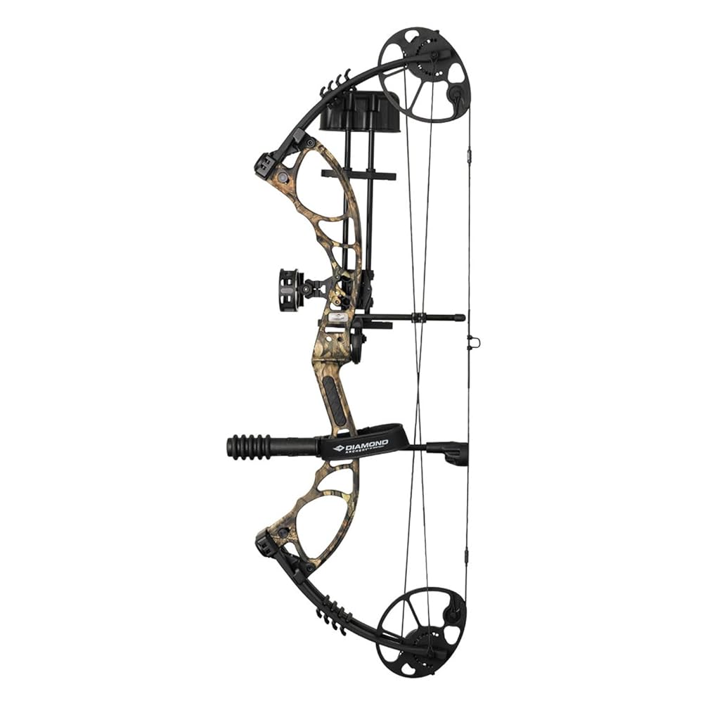 DIAMOND ARCHERY Edge XT Adjustable Accurate Stable Fully Accessorized Versatile Compound Hunting Bow, Breakup Country, Right Hand