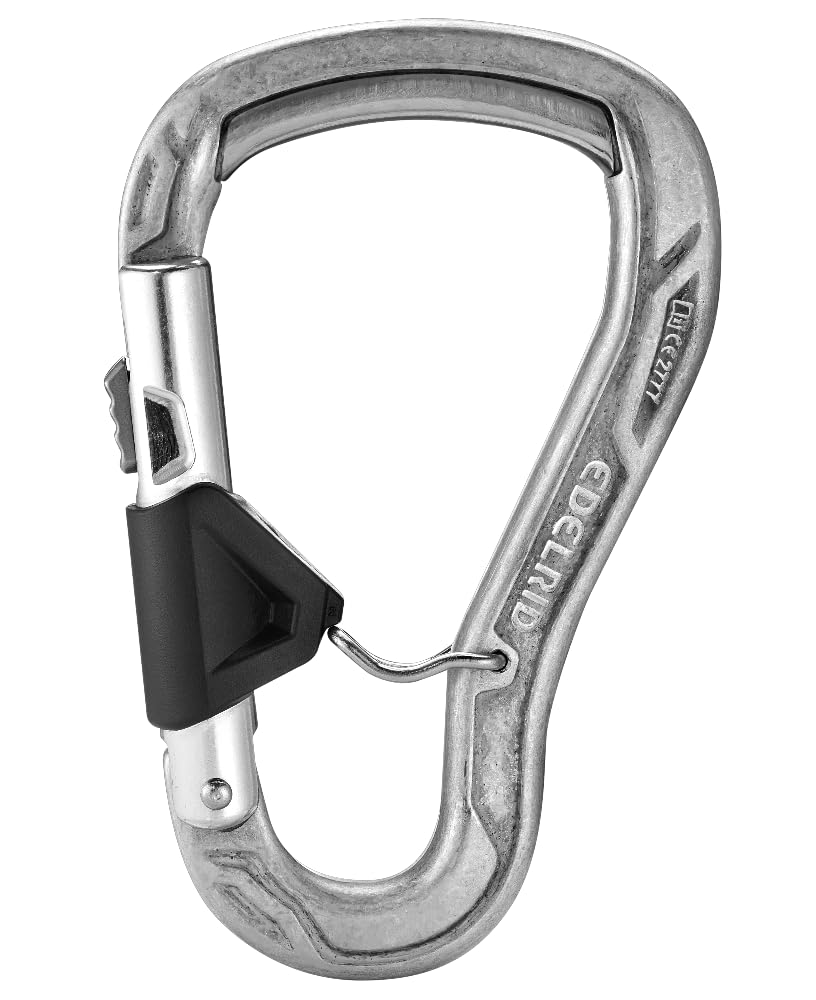EDELRID HMS Bulletproof Locking Carabiner - Non-Anodized Belay FG Eco