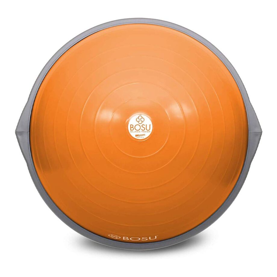 BOSU Balance Trainer, 65cm - Original Orange/Gray (Gymnastics, 300lbs Capacity, Rubber)