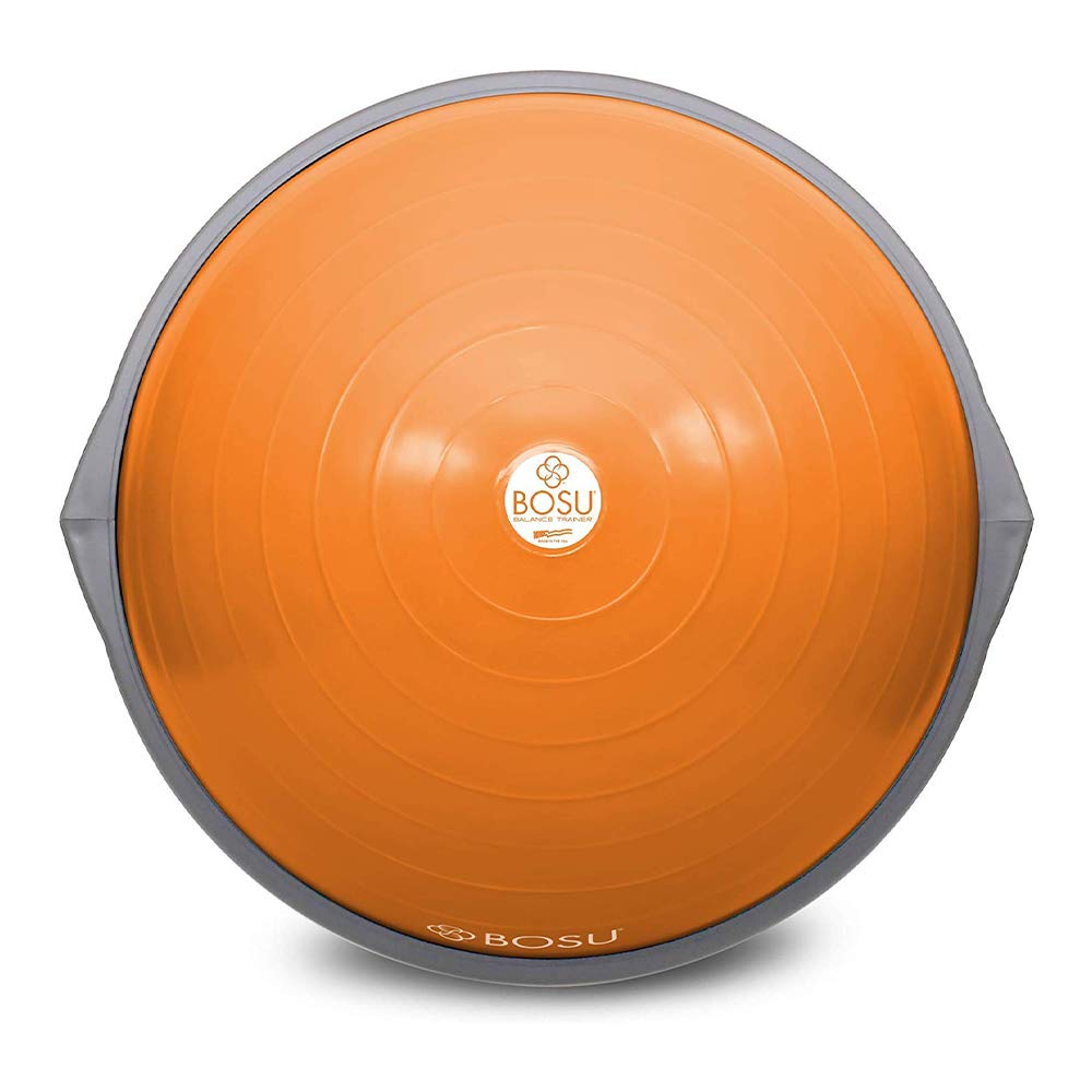BOSU Balance Trainer, 65cm - Original Orange/Gray (Gymnastics, 300lbs Capacity, Rubber)